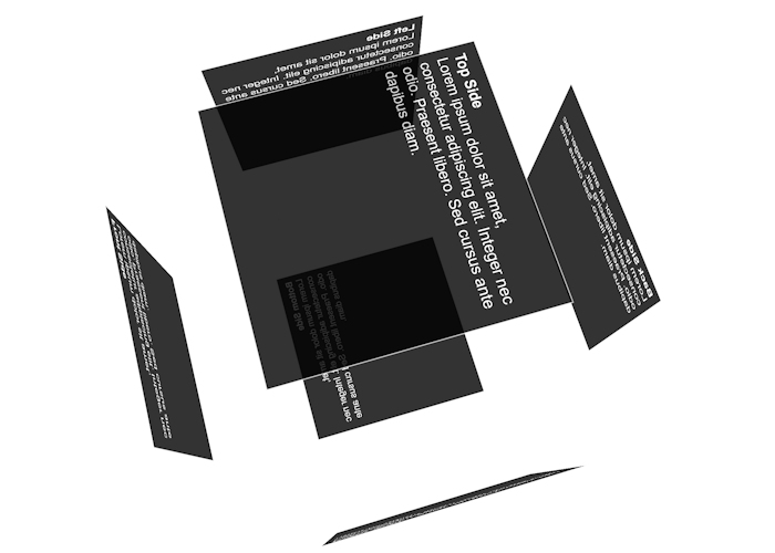 Animated Text Cube Animated Text Cube