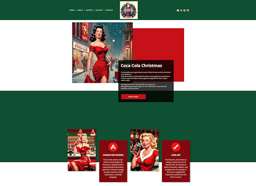 Fifties Xmas Template