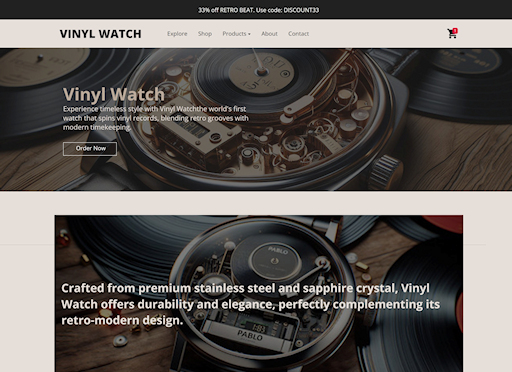 Vinyl Watch Template